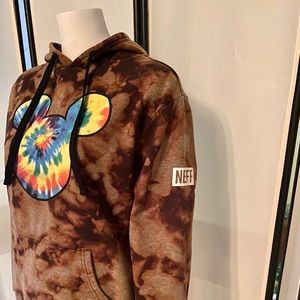 Bleach Dyed NEFF Mickey Mouse Hoodie